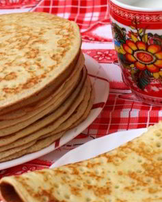 Блины на манке с дрожжами