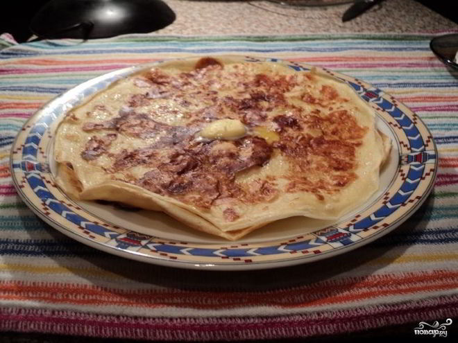 Рецепт блинов на творожном тесте