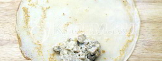 блины с грибами. Шаг 6