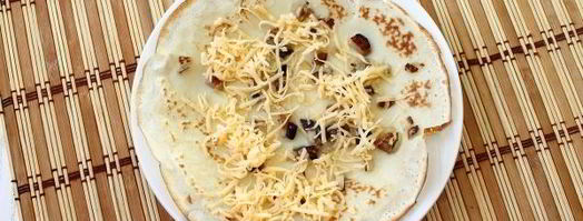 блины с грибным припеком. Шаг 13