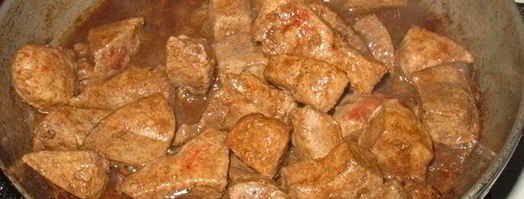 блины с куриной печенкой, грушей и горчицей. Шаг 3