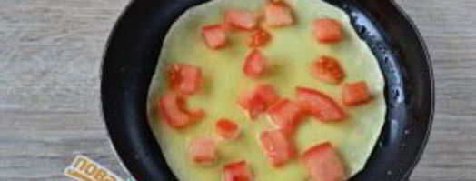 блины с помидорами. Шаг 6