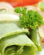 Блины зеленые с петрушкой