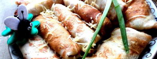 дрожжевые блины с луково-сырной начинкой. Шаг 29