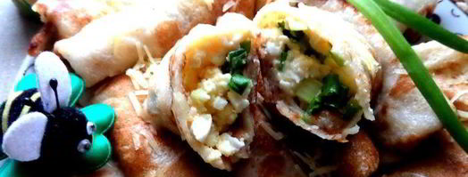 дрожжевые блины с луково-сырной начинкой. Шаг 30