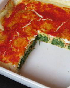 Флорентийские блинчики с рикоттой и шпинатом