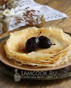 Постные блины на минералке