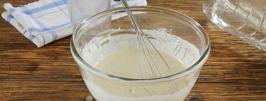 постные блины на минералке. Шаг 5