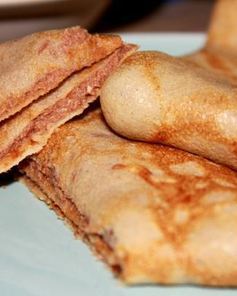 Ржаные блины с ореховой пастой