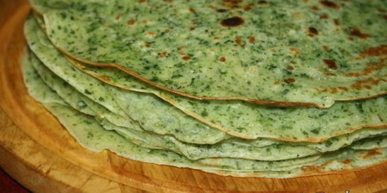 Шпинатные блинчики