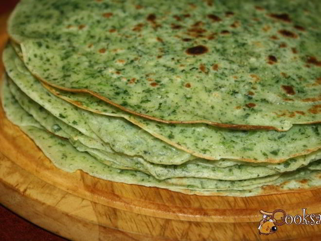 Рецепт шпинатных блинчиков