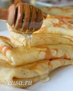 Тонкие блины на молоке
