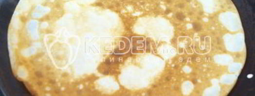 запеченные блины с курицей и грибами. Шаг 6