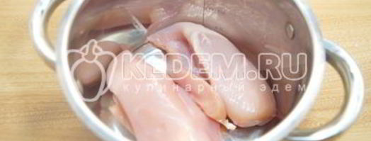 запеченные блины с курицей и грибами. Шаг 8