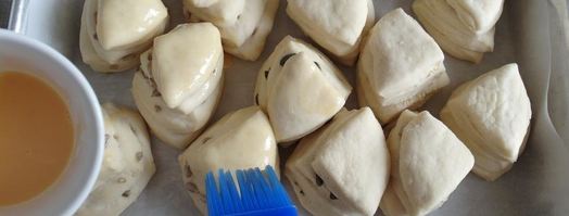 булочки — башенки из дрожжевого теста на воде без яиц. Шаг 12