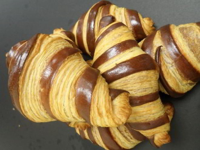 Рецепт двухцветных круассанов по-домашнему