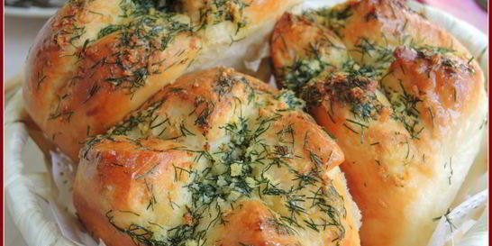 Пампушки чесночно-укропные