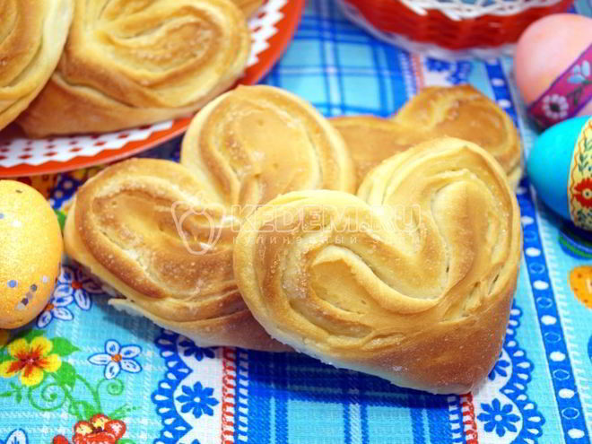 Рецепт сдобных булочек плюшки