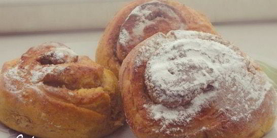 Тыквенные булочки с миндалем и корицей