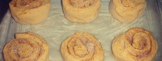 тыквенные булочки с миндалем и корицей. Шаг 8