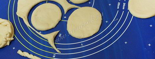 ватрушки с творожной начинкой из тыквы и яблок. Шаг 6