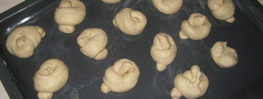 закусочные булочки с зеленью и чесноком. Шаг 7