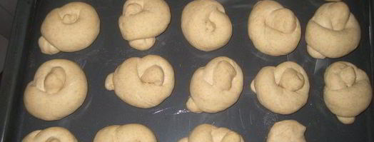 закусочные булочки с зеленью и чесноком. Шаг 8