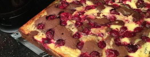 брауни-чизкейк с вишней. Шаг 9