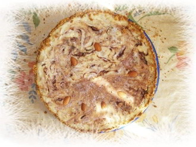 Рецепт чизкейка с миндалем