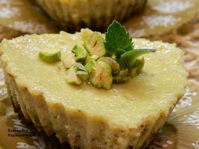 Рецепт фисташковых мини-чизкейков