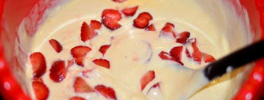 клубничный чизкейк в мультиварке. Шаг 4