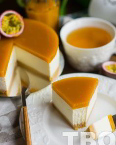 Легкий чизкейк с манго