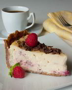 Малиновый чизкейк с белым шоколадом