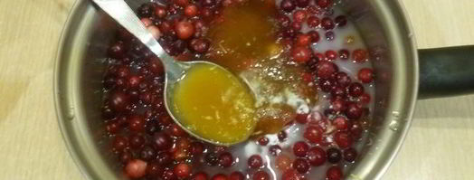 медовый чизкейк с клюквой. Шаг 6