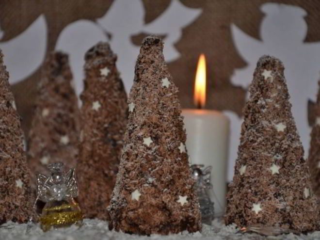 Рецепт мини-чизкейков елочки