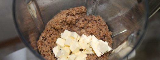 мясной чизкейк с соусом из брусники. Шаг 4