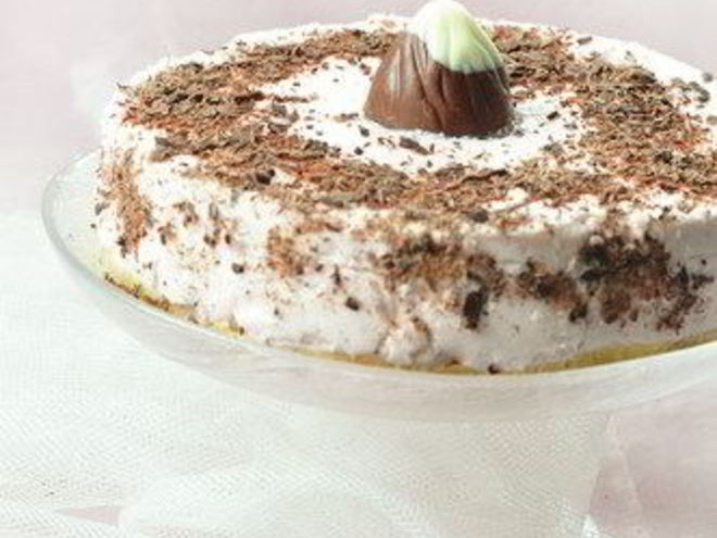 Рецепт новогоднего чизкейка с ликером бейлис и шоколадной крошкой