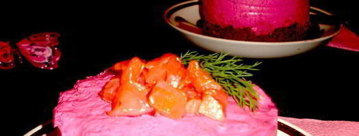 свекольный чизкейк с форелью. Шаг 7