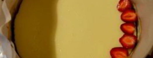 творожный чизкейк с клубникой. Шаг 9