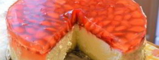 творожный чизкейк с клубникой. Шаг 10