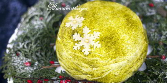 Японский чизкейк с чаем матча