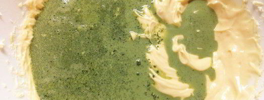 японский чизкейк с чаем матча. Шаг 4