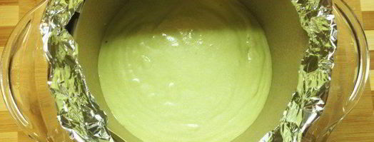 японский чизкейк с чаем матча. Шаг 5