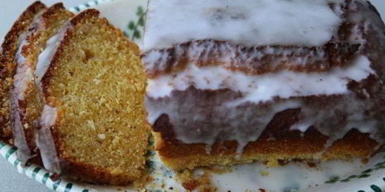 Апельсиновый кекс с миндалем и кокосом