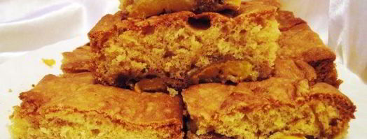 французский кекс с персиками. Шаг 7