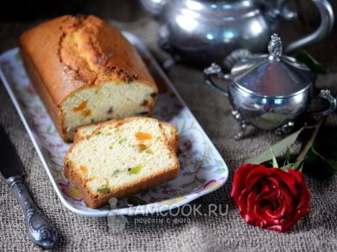 Рецепт кекса с изюмом и цукатами