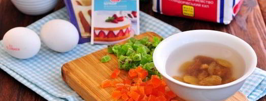 кекс с изюмом и цукатами. Шаг 4