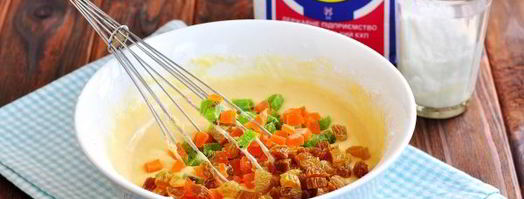 кекс с изюмом и цукатами. Шаг 10