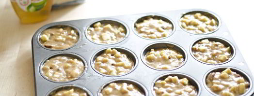 кексы из цельнозерновой муки с яблоками и пеканом. Шаг 6