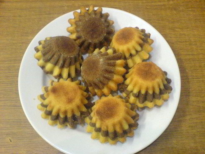 Рецепт кексов полосатики